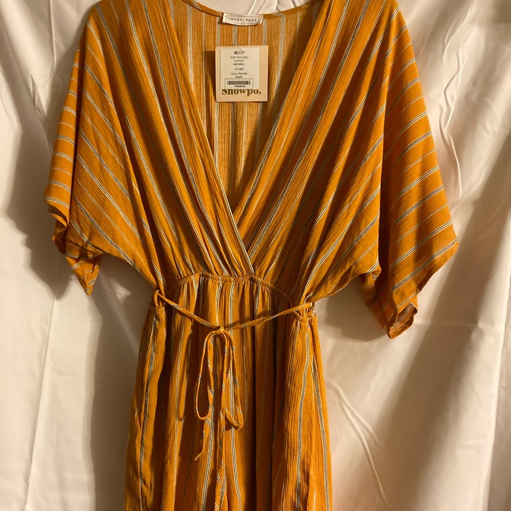 Showpo Orange Striped Dress